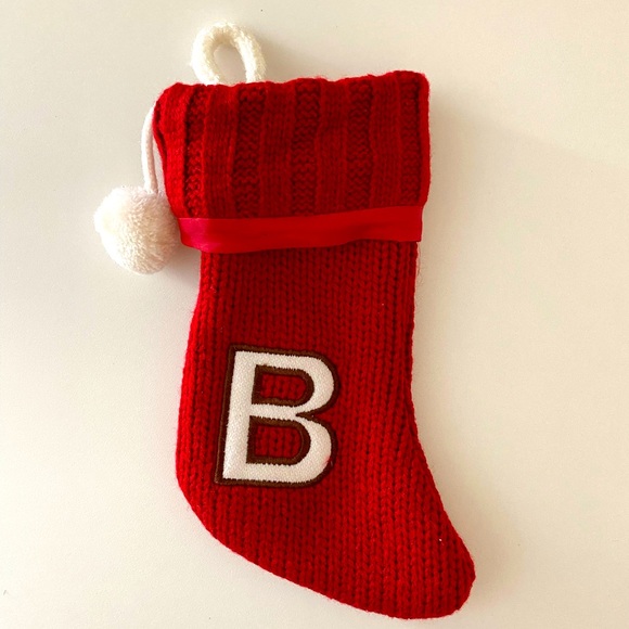 Other - Monogrammed B Mini Christmas Stocking